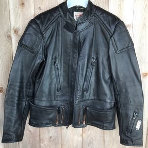 Spartan by ROCKY Black Leather Motorcycle Jacket